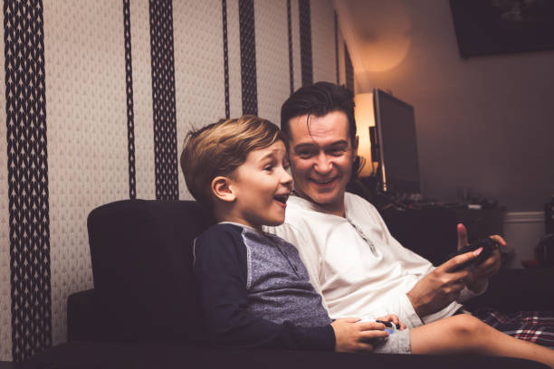 istock Dad, I beat you in this game! 1070383412