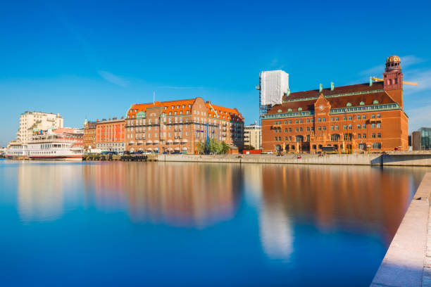 istock Malmo cityscape reflected in water, Sweden 1070383702