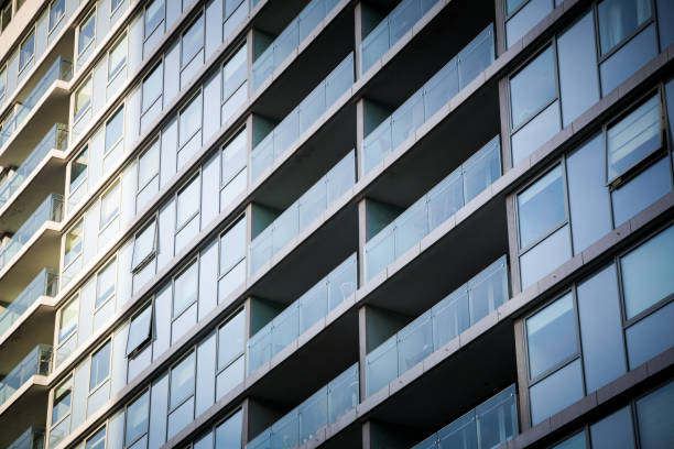 istock Abstract Modern Residential Architecture in the City 1070394596