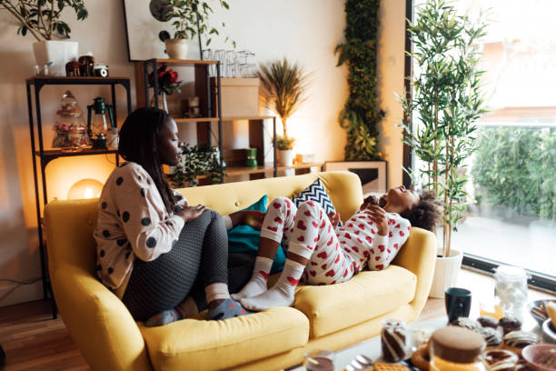 istock Excited girls on Christmas morning 1070401426