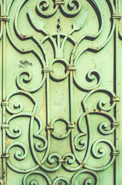 istock Metal ornamental fence 1070405564