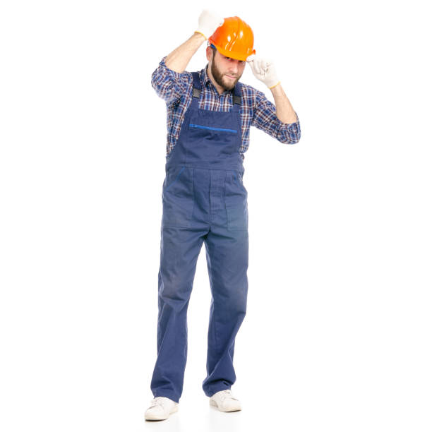 istock Young man builder industry worker hardhat good okay 1070410870