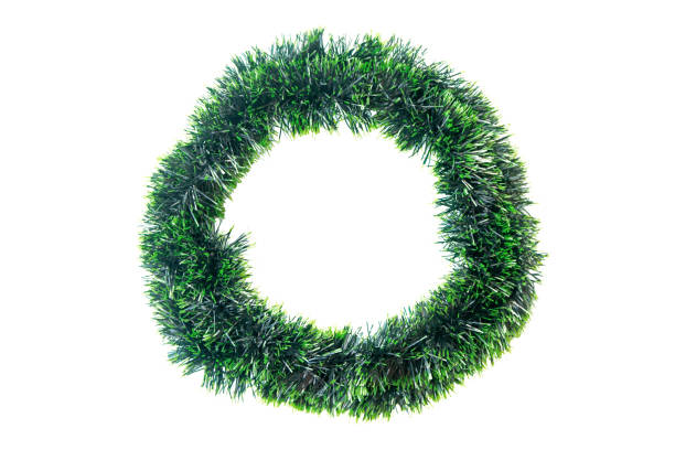 istock Christmas decorations frame with fir branches isolated on white background. with clipping path 1070416440