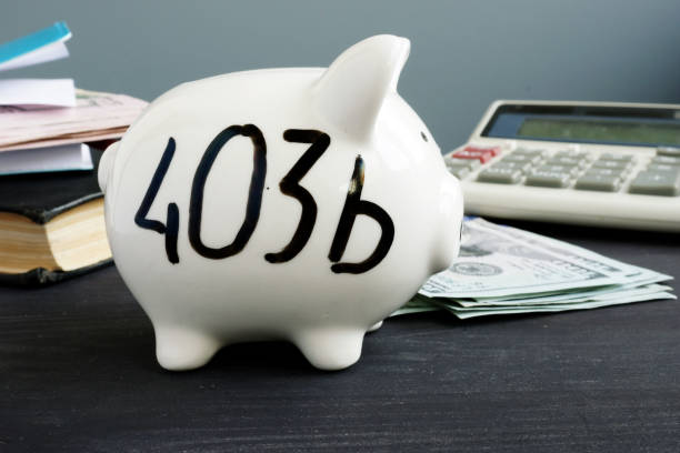 istock 403b plan written on a piggy bank. 1070418658