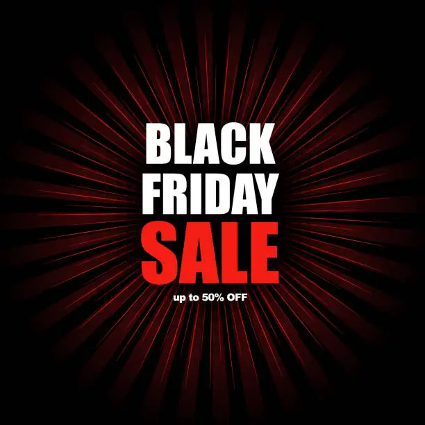 Vector illustration of Black Friday Sale Banner Template Design