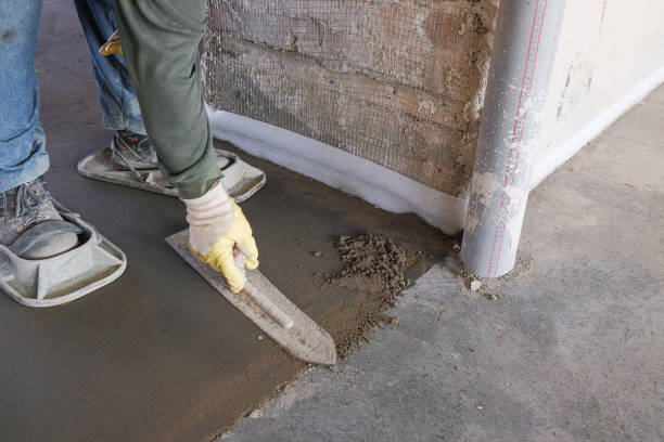 istock builders poured concrete at the construction site 1070439958
