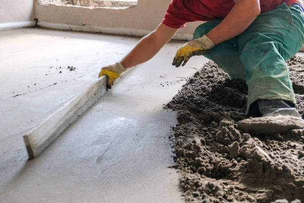istock builders poured concrete at the construction site 1070440904