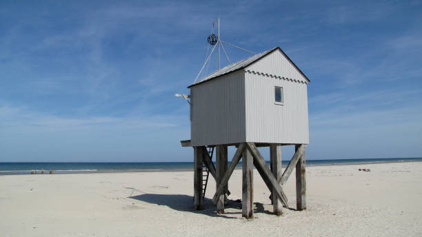 istock Rescue hut on the beach 1070444478