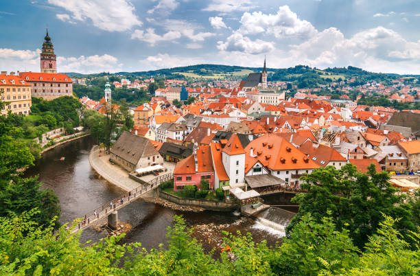 istock View of medieval city Cesky Krumlov. 1070444892