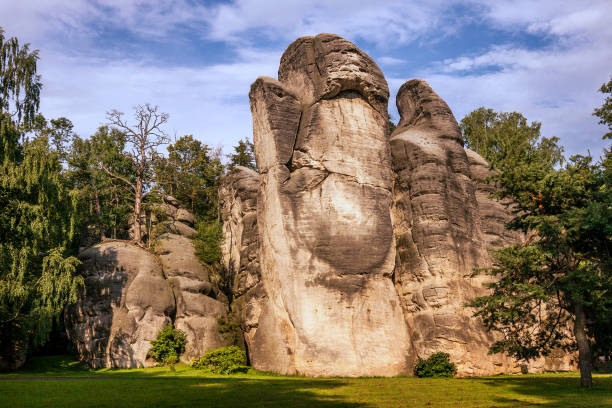 Rocky town in Adrspach - National Nature Reserve in the Czech Republic, Europe