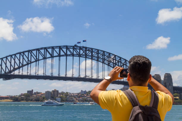 istock Tourist at Sydney Harbor Bridge 1070464614