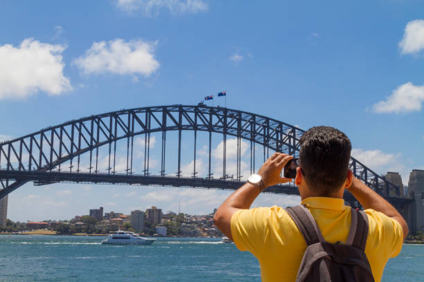 istock Tourist at Sydney Harbor Bridge 1070470082