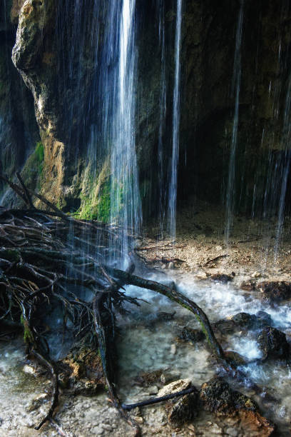 istock Natural still life under the waterfall, National Park Plitvice. 1070479010