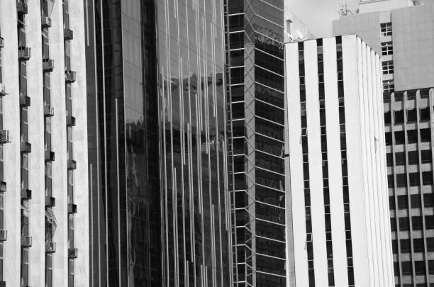 This black and white photo gives a nice perspective of some of the buildings on Avenida Paulista. The avenue has been going through some modernization, but it will always be the core of the city of São Paulo.