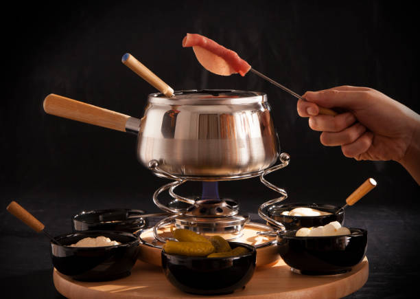Chinese fondue Brodo stock photo