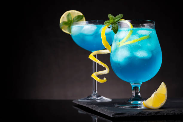 istock Two blue lagoon cocktails 1070549292