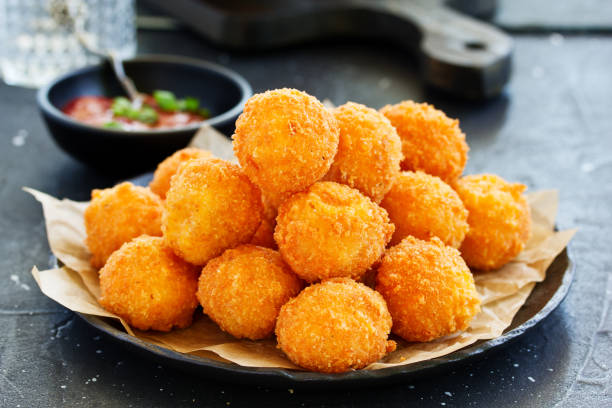 istock cheese balls with tomato sauce. 1070562344
