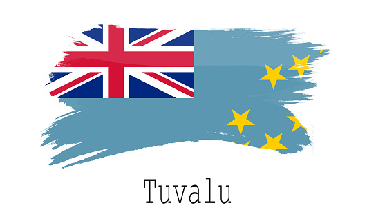 Cook Islands grunge waving flag