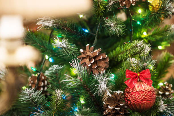 istock Close-up green Christmas tree 1070589208