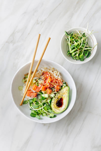 istock Poke bowls with ponzu dressing 1070595382