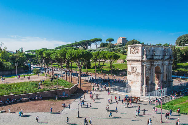 istock Roman Forum around the Colosseum in Rome 1070604926