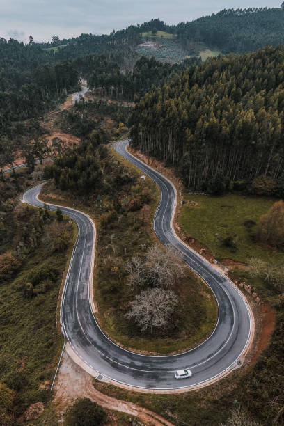 istock Road with curves as seen from above 1070609566