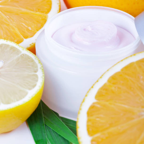 istock Fruit organic nutrition facial cream 1070617888
