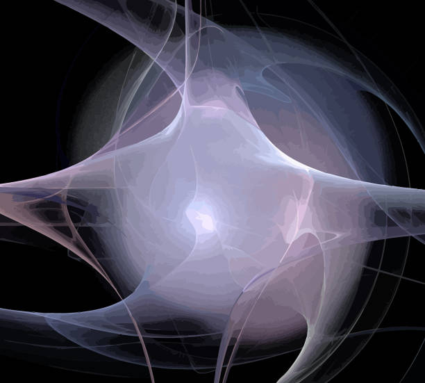 istock image of one Digital Fractal on Black Color 1070642370