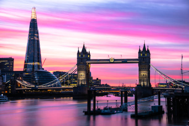 istock Tower Bridge and London Skyline at Dusk 1070643734