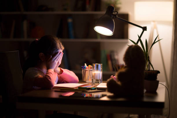 istock Lazy student girl at home 1070647094