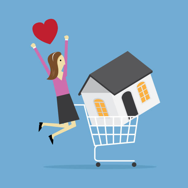 Real estate Moving House, Supermarket, Business, Finance, Currency cash in transit vehicle stock illustrations