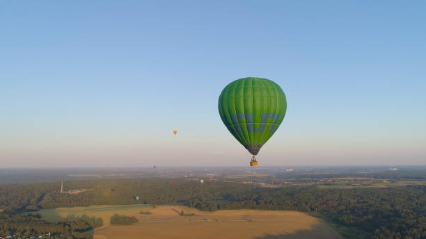 istock Hot air balloon in sky 1070671694