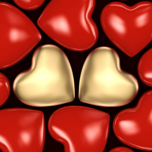 istock 3D rendering background of hearts 1070673882