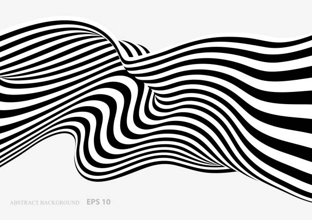 abstrakcyjne tło - wave wave pattern abstract striped stock illustrations