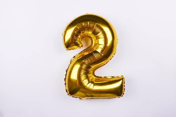 istock Golden number 2 balloon 1070689410