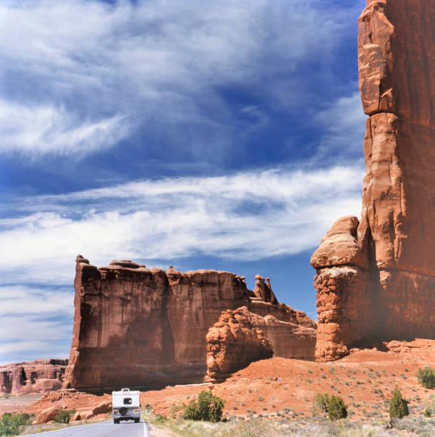 istock Camper in Arches National Park USA 1070693938