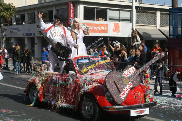 limassol karneval (karnavali lemesou) 2017 - marilyn monroe stock-fotos und bilder