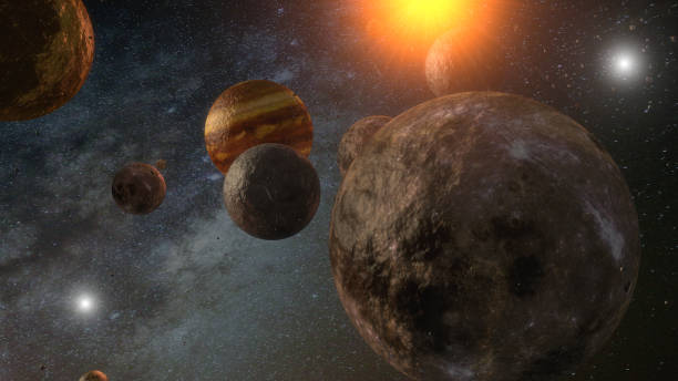istock Background of galaxy and planets 1070696842