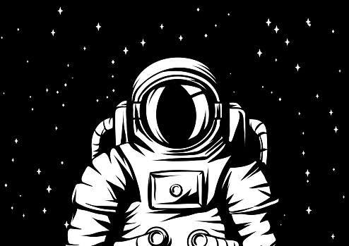 Ilustración de Dibujo De Astronauta Astronauta Con Traje y más Vectores  Libres de Derechos de Astronauta - Astronauta, Casco espacial, Silueta -  iStock