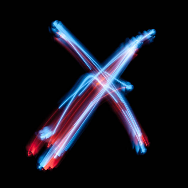 istock Letter X the alphabet made from neon signs 1070722302