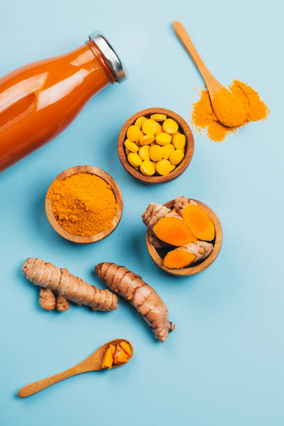 istock Mess of turmeric plant in different conditions. 1070723830