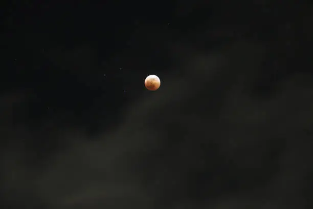 Photo of the Blood Moon Phenomenon taken from Nairobi, Kenya in 2018
