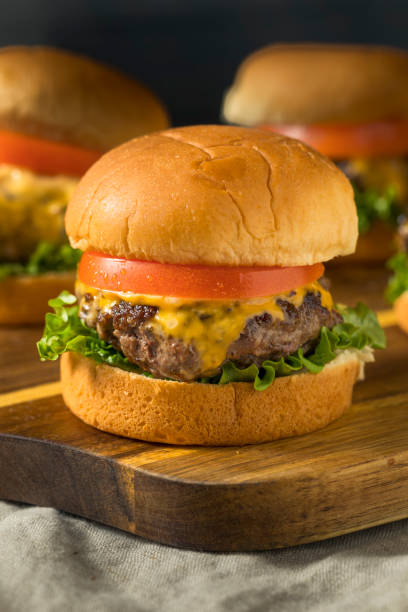 istock Homemade Cheeseburger Sliders with Tomato 1070730478