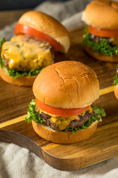 istock Homemade Cheeseburger Sliders with Tomato 1070735188