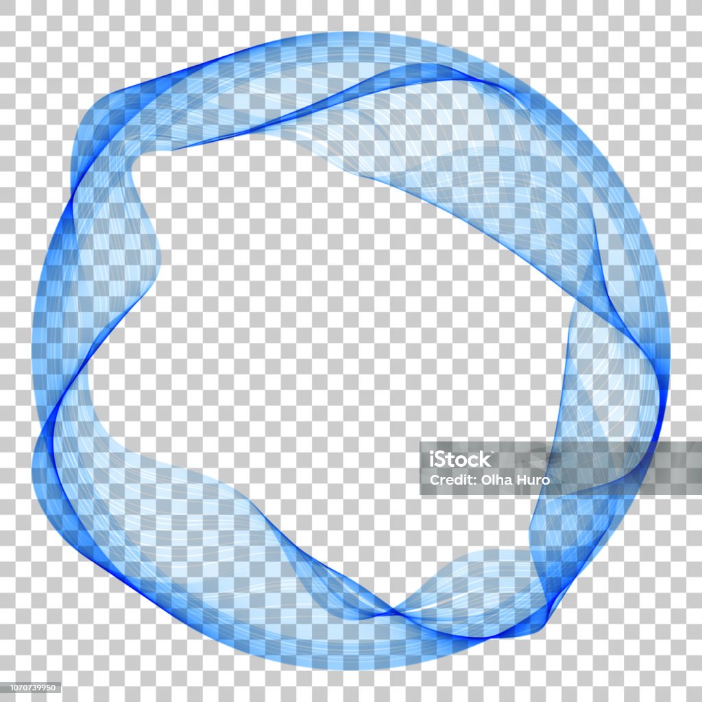 Abstract Vector Background Round Blue Transparent Ring Circle Shape Stock  Illustration - Download Image Now - iStock