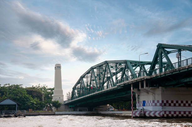 istock Iron Bridge Over The Chao Phraya River In Bangkok, Thailand 1070753806