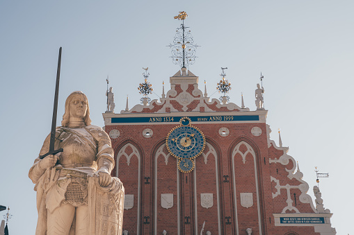 Riga, Latvia. January 10, 2018: House of the Blackheads