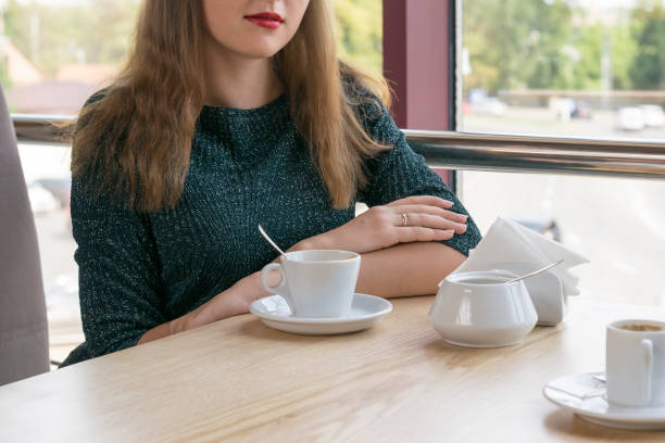 istock Picture of lady resting in restaurant 1070779562