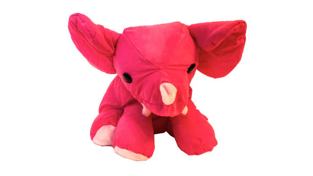 istock Plush pink elephant toy 1070779758