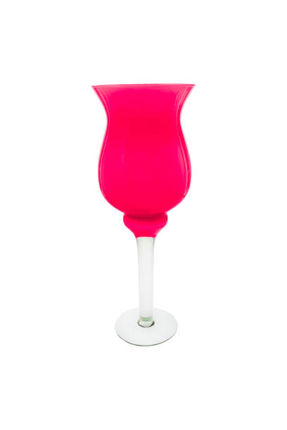 istock Elegant color glass vase isolated on a white background (glass, empty, vase) 1070779810